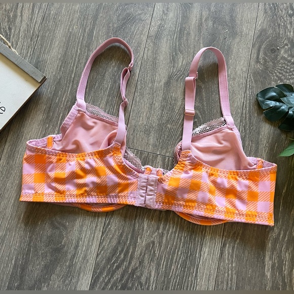 Savage X Fenty Gingham Remix Unlined Plunge Bra in Check'D Out Size 40DD NWOT! - Picture 7 of 10